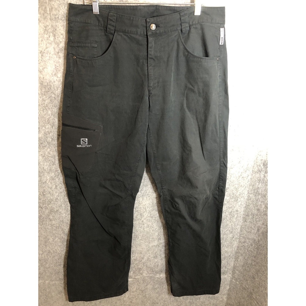 Salomon‎ Pants Mens Black 38 Black Advanced Ski Activewear Rugged Flex Snowboard
